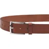 Charles Tyrwhitt Leather Chino Belt In Tan