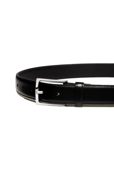 Charles Tyrwhitt Leather Formal Belt In Black