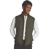 Charles Tyrwhitt Lightweight Quilted Vest In Olive Green