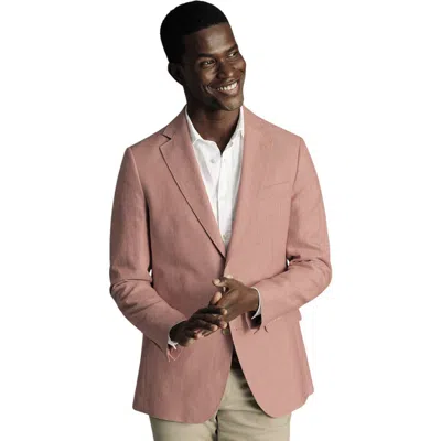 Charles Tyrwhitt Linen Cotton Jacket In Neutral