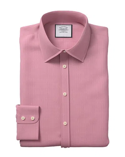 Charles Tyrwhitt Magenta Extra Slim Fit Classic Collar Shirt In Pink