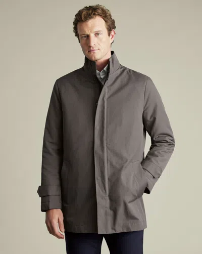 Charles Tyrwhitt Men's  3 In 1 Rain Mac With Detachable Gilet In Brown