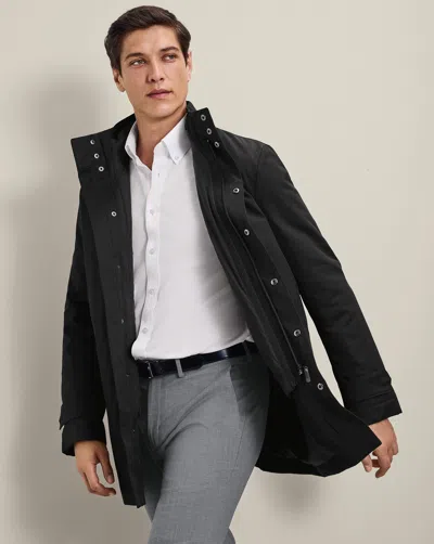 Charles Tyrwhitt Men's  3 In 1 Rainna Coat With Detachable Gilet In Black