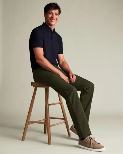 Charles Tyrwhitt Men's  5 Pocket Jeans In Green