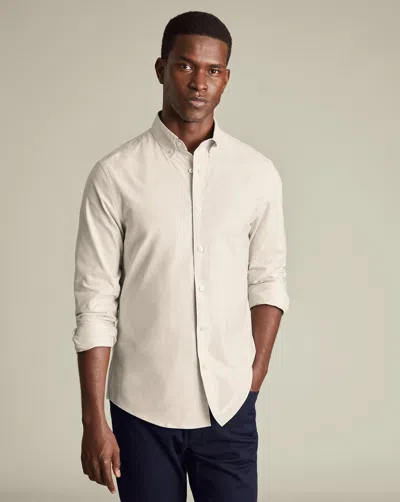 Charles Tyrwhitt Men's  Brushed Twill Shirt In Neutral