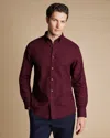 Charles Tyrwhitt Men's  Brushed Twill Shirt In Red