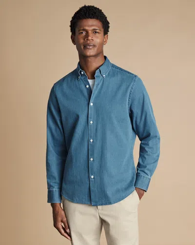 CHARLES TYRWHITT MEN'S CHARLES TYRWHITT DENIM CASUAL SHIRT