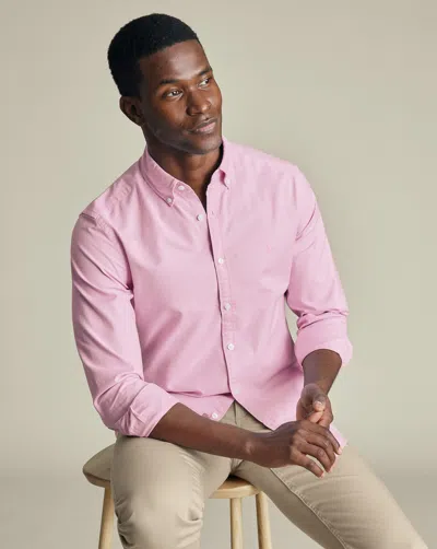 Charles Tyrwhitt Men's  Stretch Washed Oxford Shirt In Purple
