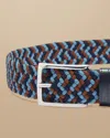 Charles Tyrwhitt Men's  Casual Stretch Belt In Blue