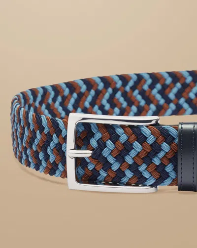 Charles Tyrwhitt Men's  Casual Stretch Belt In Blue