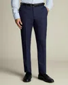 Charles Tyrwhitt Men's  Check Suit Trousers In Blue