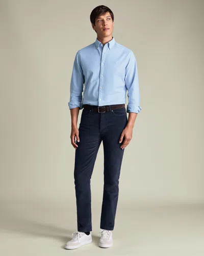 Charles Tyrwhitt Men's  Corduroy 5 Pocket Jeans In Blue