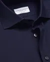 Charles Tyrwhitt Cutaway Collar Non-iron Twill Cotton Dress Shirt In Blue