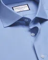 Charles Tyrwhitt Men's  Cutaway Collar Non-iron Twill Dress Shirt In Blue
