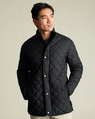 Charles Tyrwhitt Men's  Diamond Quilted Na Jacket In Black