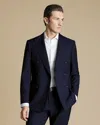 Charles Tyrwhitt Men's  Double Breasted Italian Suit Na Jacket In Blue