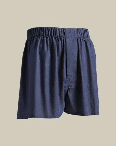 Charles Tyrwhitt Men's  England Rugby Woven Boxers In Blue