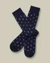 Charles Tyrwhitt Men's  Floral Socks In Blue