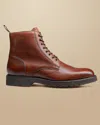 Charles Tyrwhitt Men's  Grain Boots In Brown