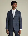 Charles Tyrwhitt Men's  Italian Checkered Suit Na Jacket In Blue