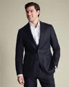 Charles Tyrwhitt Men's  Italian Flannel Suit Na Jacket In Blue