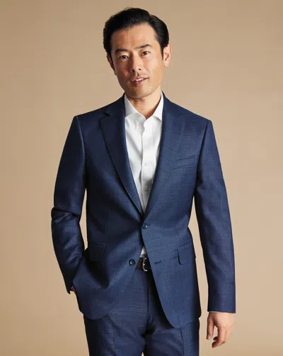 Charles Tyrwhitt Men's  Italian Luxury Suit Na Jacket In Blue