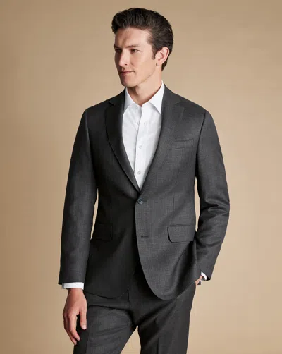 Charles Tyrwhitt Men's  Italian Luxury Suit Na Jacket In Grey