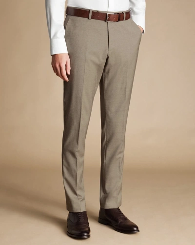 Charles Tyrwhitt Men's  Italian Suit Trousers In Gray