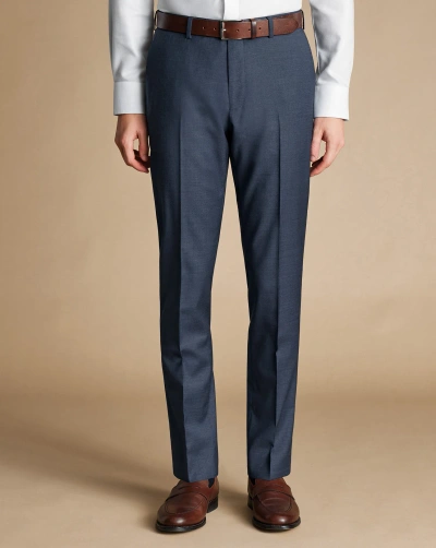 Charles Tyrwhitt Men's  Italian Suit Trousers In Blue