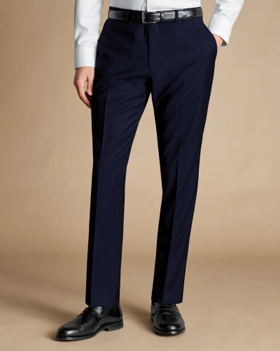 Charles Tyrwhitt Men's  Italian Suit Trousers In Navy