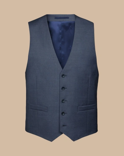 Charles Tyrwhitt Men's  Italian Suit Waistcoat In Blue