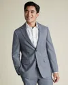 Charles Tyrwhitt Men's  Italian Puppytooth Suit Na Jacket In Blue
