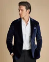 Charles Tyrwhitt Men's  Italian Velvet Na Jacket In Blue