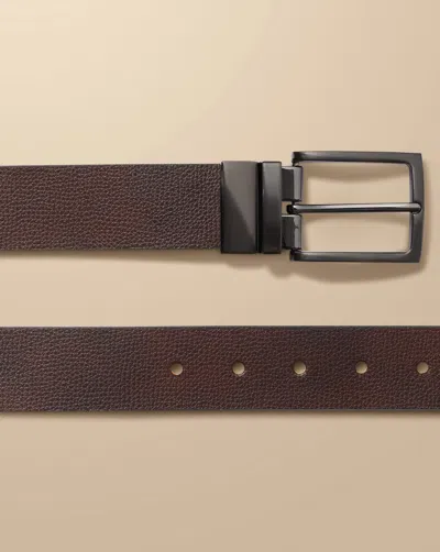 Charles Tyrwhitt Men's  Leather Reversible Belt In Neutral