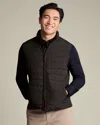 Charles Tyrwhitt Men's  Lightweight Quilted Gilet In Brown