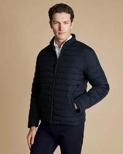 Charles Tyrwhitt Men's  Lightweight Quilted Na Jacket In Blue