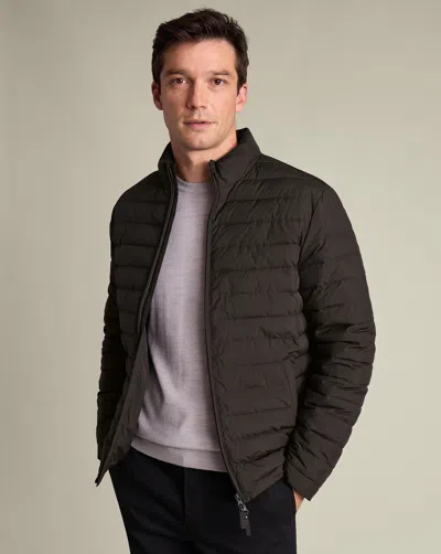 Charles Tyrwhitt Men's  Lightweight Quilted Na Jacket In Brown
