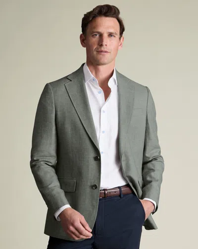 Charles Tyrwhitt Men's  Linen Cotton Na Jacket
