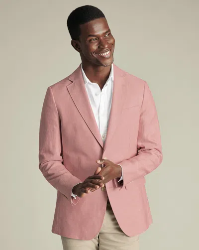 Charles Tyrwhitt Men's  Linen Cotton Na Jacket In Pink