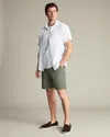 Charles Tyrwhitt Men's  Linen Shorts In Green