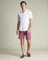 Charles Tyrwhitt Men's  Linen Shorts In Red
