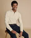 Charles Tyrwhitt Men's  Long Sleeve Pique Polo Shirt In Neutral