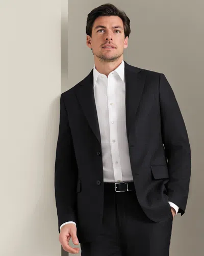 Charles Tyrwhitt Men's  Luxury Italian Birdseye Suit Na Jacket In Grey