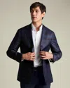 Charles Tyrwhitt Men's  Luxury Italian Checkered Na Jacket In Blue
