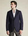 Charles Tyrwhitt Men's  Luxury Italian Hopsack Na Jacket In Blue