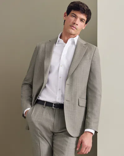 Charles Tyrwhitt Men's  Luxury Italian Suit Na Jacket In Neutral
