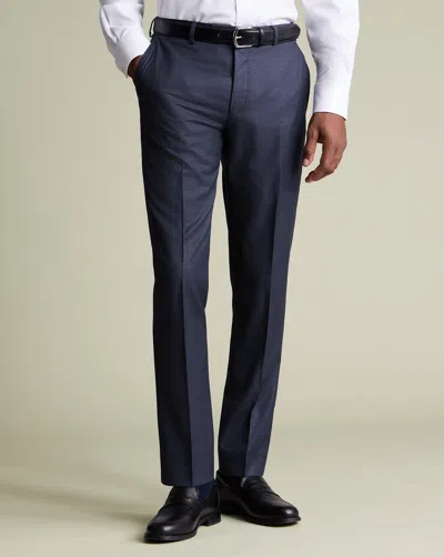 Charles Tyrwhitt Men's  Luxury Italian Suit Trousers In Blue