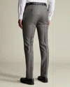 Charles Tyrwhitt Men's  Luxury Italian Suit Trousers In Gray