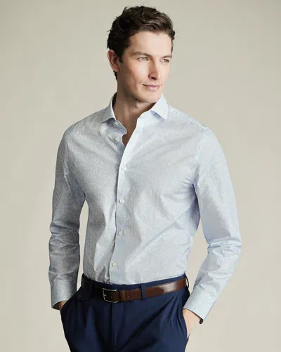 Charles Tyrwhitt Men's  Made With Liberty Fabric Floral Shirt In Blue
