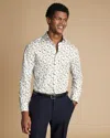 Charles Tyrwhitt Men's  Made With Liberty Fabric Semi-cutaway Floral Shirt In Neutral